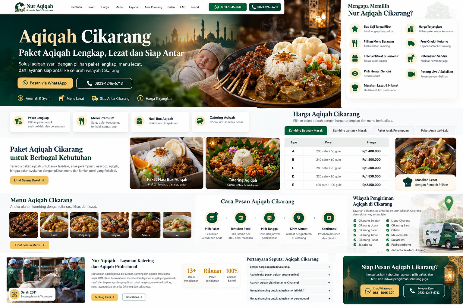 Visual premium aqiqah Cikarang 1