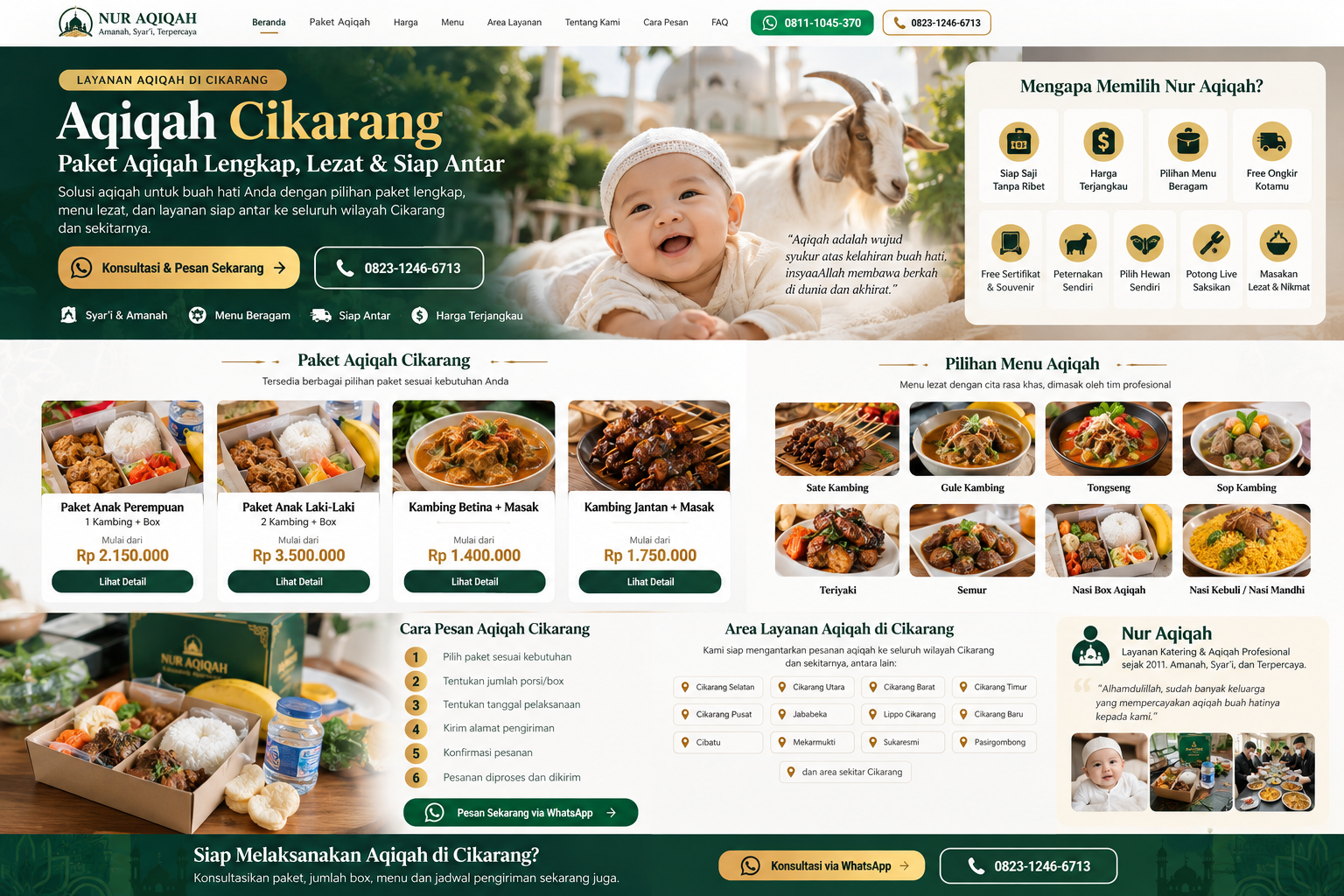 Visual premium aqiqah Cikarang 4